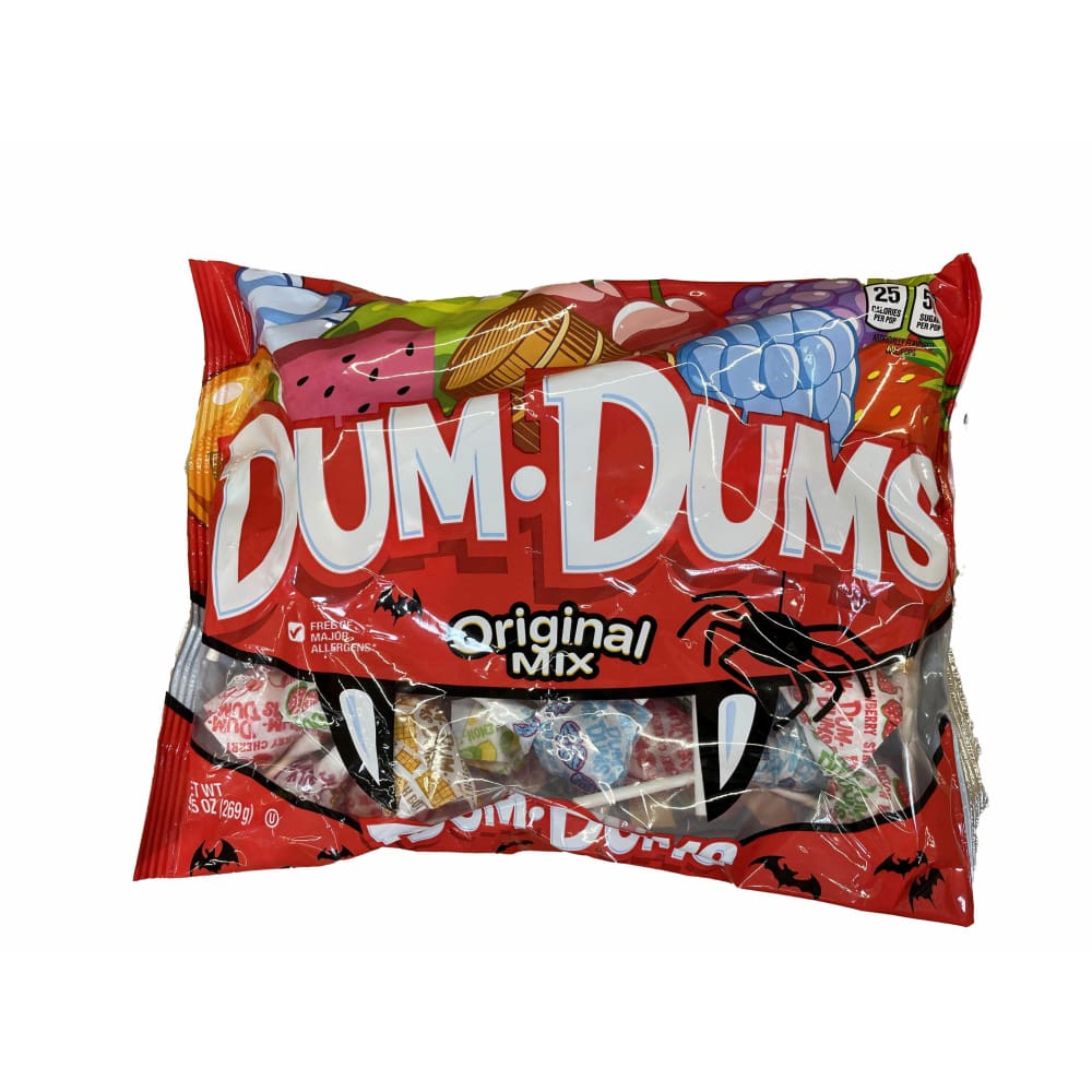 Dum Dums Dum Dums Original Lollipops Assorted Flavors 100 ct. Halloween Edition