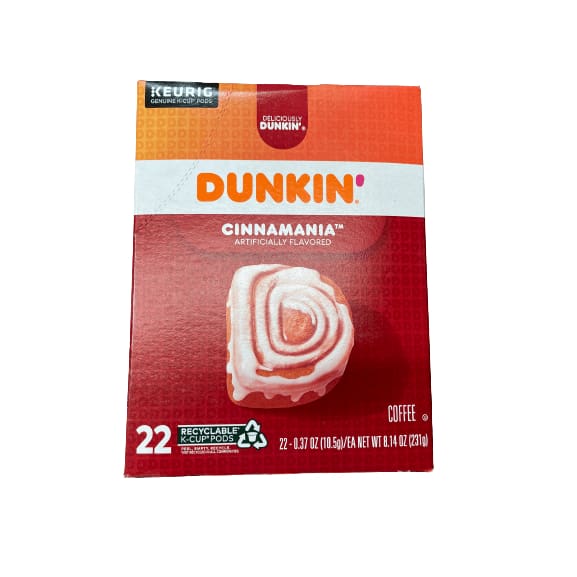 Dunkin' Dunkin' Keurig Genuine K-Cup Pods, Multiple Choice Flavor, 22 Count