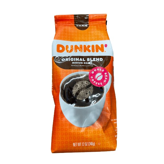 Dunkin' Dunkin' Original Blend Whole Bean Coffee, Medium Roast, 12 Ounces