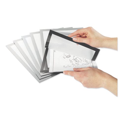 Durable Duraframe Magnetic Plus Sign Holder 8.5 X 11 Silver Frame 2/pack - Office - Durable®