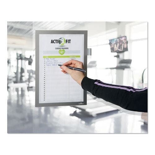 Durable Duraframe Note Sign Holder 8.5 X 11 Silver Frame - Office - Durable®