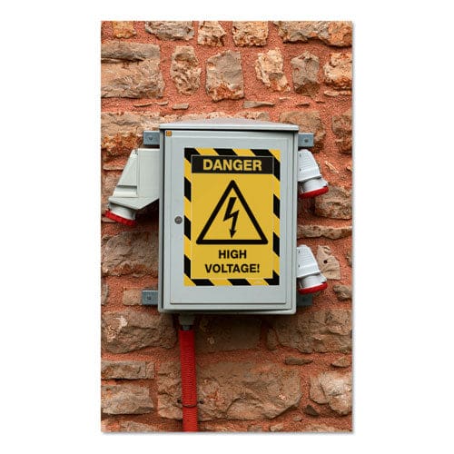 Durable Duraframe Security Magnetic Sign Holder 8.5 X 11 Yellow/black Frame 2/pack - Office - Durable®
