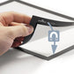 Durable Duraframe Sign Holder 8.5 X 11 Black Frame 2/pack - Office - Durable®
