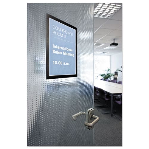Durable Duraframe Sign Holder 8.5 X 11 Black Frame 2/pack - Office - Durable®