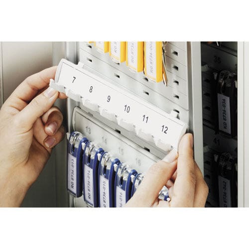 Durable Locking Key Cabinet 36-key Brushed Aluminum Silver 11.75 X 4.63 X 11 - Office - Durable®