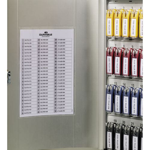 Durable Locking Key Cabinet 72-key Brushed Aluminum Silver 11.75 X 4.63 X 15.75 - Office - Durable®