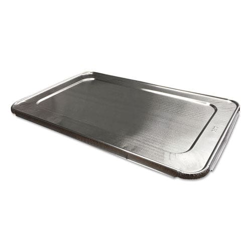 Durable Packaging Aluminum Steam Table Lids Fits Full-size Pan 12.88 X 20.81 X 0.63 50/carton - Food Service - Durable Packaging