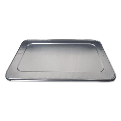 Durable Packaging Aluminum Steam Table Lids Fits Heavy Duty Full-size Pan 12.88 X 20.81 X 0.63 50/carton - Food Service - Durable Packaging