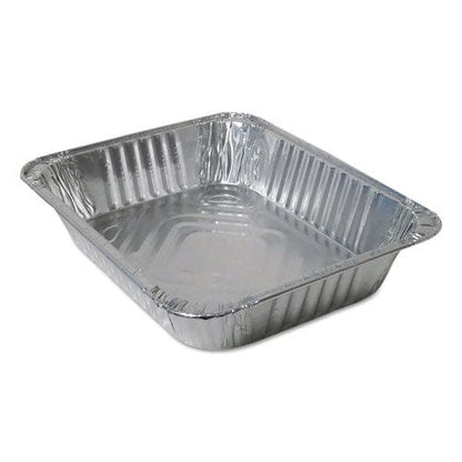 Durable Packaging Aluminum Steam Table Pans Half-size—120 Oz. 2.56 Deep 10.38 X 12.75 100/carton - Food Service - Durable Packaging