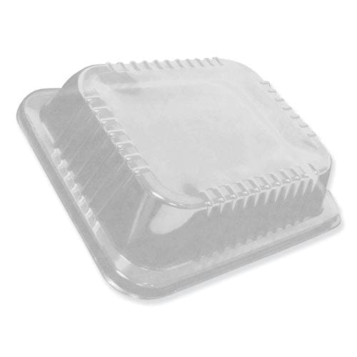 Durable Packaging Dome Lids For 12.63 X 10.5 Oblong Containers 1.5 Half Size Steam Table Pan Lid Low Dome Clear Plastic 100/carton - Food