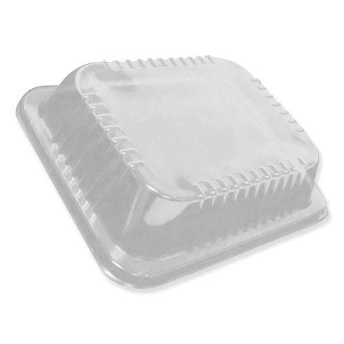 Durable Packaging Dome Lids For 12.63 X 10.5 Oblong Containers 2.5 Half Size Steam Table Pan Lid High Dome Clear Plastic 100/carton - Food