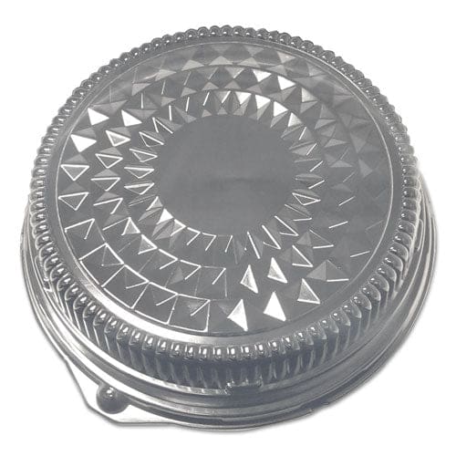 Durable Packaging Dome Lids For 12 Cater Trays 12 Diameter X 2.5h Silver Plastic 50/carton - Food Service - Durable Packaging