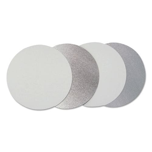 Durable Packaging Flat Board Lids For 7 Round Containers Silver Paper 500 /carton - Food Service - Durable Packaging