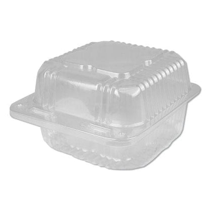 Durable Packaging Plastic Clear Hinged Containers 12 Oz 5.25 X 5.13 X 2.75 Clear 500/carton - Food Service - Durable Packaging