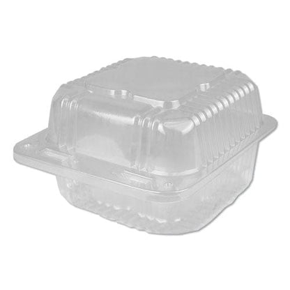 Durable Packaging Plastic Clear Hinged Containers 28 Oz 6.13 X 6.5 X 3.25 Clear 500/carton - Food Service - Durable Packaging