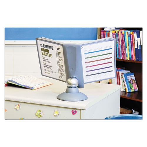 Durable Sherpa Motion Desk Reference System 10 Panels Gray Borders - Office - Durable®