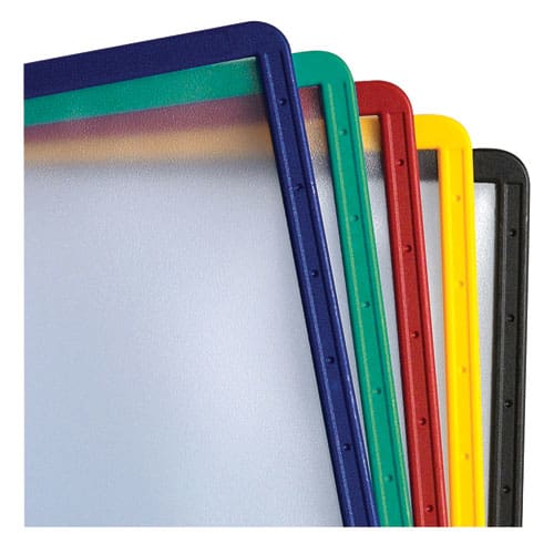 Durable Sherpa Vario Replacement Panels 1 Section Clear Panel Assorted Color Borders 5/pack - Office - Durable®