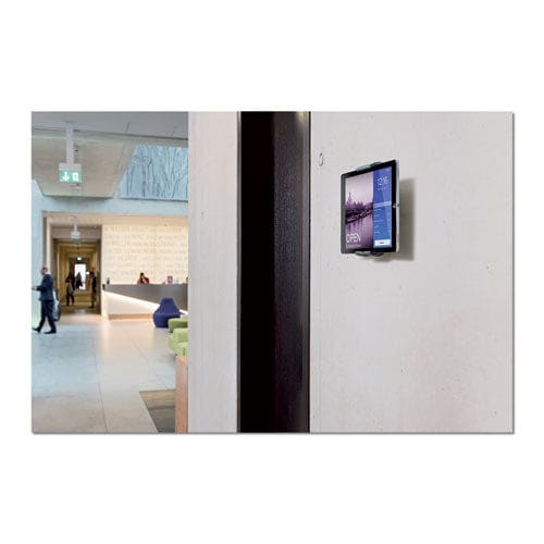 Durable Wall-mounted Tablet Holder Silver/charcoal Gray - Furniture - Durable®