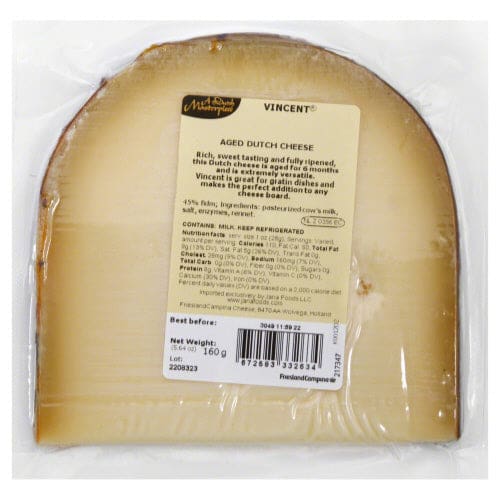 DUTCH MASTER: Dutch Cheese Aged Vincent 5.64 oz - Grocery > Dairy Dairy Substitutes and Eggs > Cheeses - DUTCH MASTER