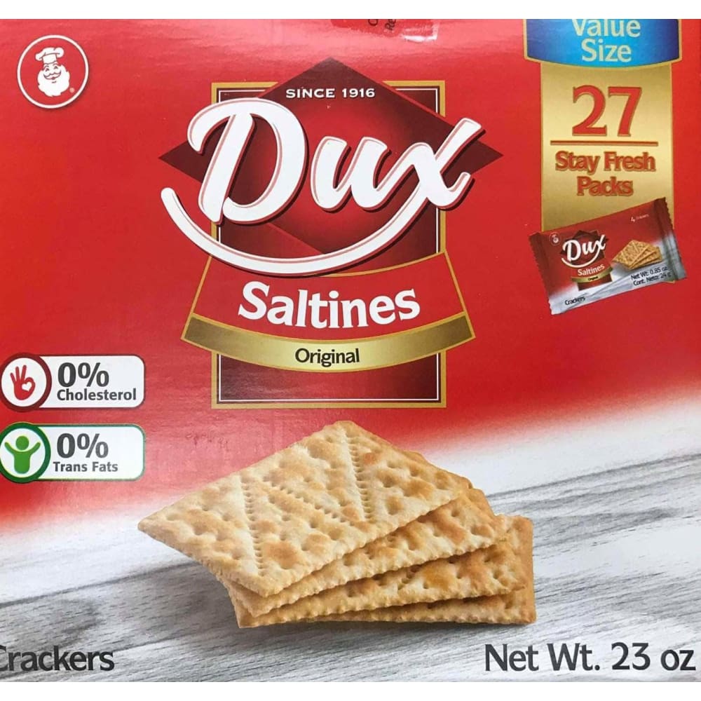 Dux Saltines Original Crackers, 23 oz - ShelHealth.Com