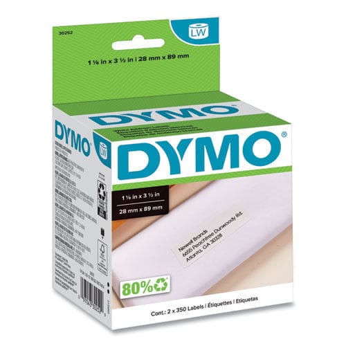 DYMO Labelwriter Address Labels 1.12 X 3.5 White 350 Labels/roll 2 Rolls/pack - Technology - DYMO®