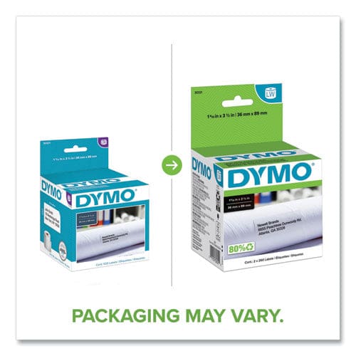 DYMO Labelwriter Address Labels 1.4 X 3.5 White 260 Labels/roll 2 Rolls/pack - Technology - DYMO®