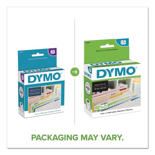 DYMO Labelwriter Bar Code Labels 0.75 X 2.5 White 450 Labels/roll - Technology - DYMO®