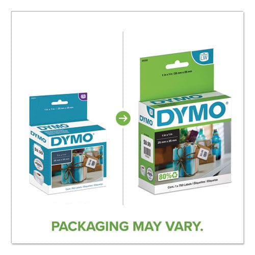 DYMO Labelwriter Multipurpose Labels 1 X 1 White 750 Labels/roll - Technology - DYMO®