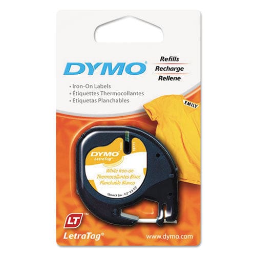 DYMO Letratag Fabric Iron-on Labels 0.5 X 6.5 Ft White - Technology - DYMO®