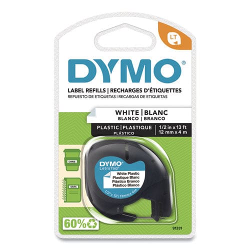 DYMO Letratag Plastic Label Tape Cassette 0.5 X 13 Ft White - Technology - DYMO®
