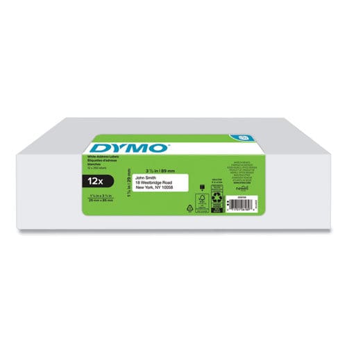 DYMO Lw Address Labels 1.13 X 3.5 White 350 Labels/roll 12 Rolls/pack - Technology - DYMO®