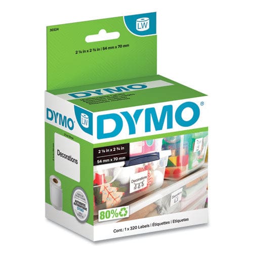 DYMO Lw Multipurpose Labels 2.75 X 2.12 White 320 Labels/roll - Technology - DYMO®