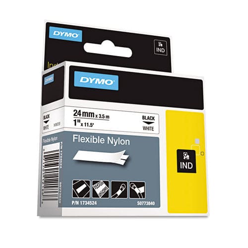 DYMO Rhino Flexible Nylon Industrial Label Tape 1 X 11.5 Ft White/black Print - Technology - DYMO®