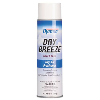 Dymon Dry Breeze Aerosol Air Freshener Sugar And Spice 10 Oz Aerosol Spray 12/carton - Janitorial & Sanitation - Dymon®