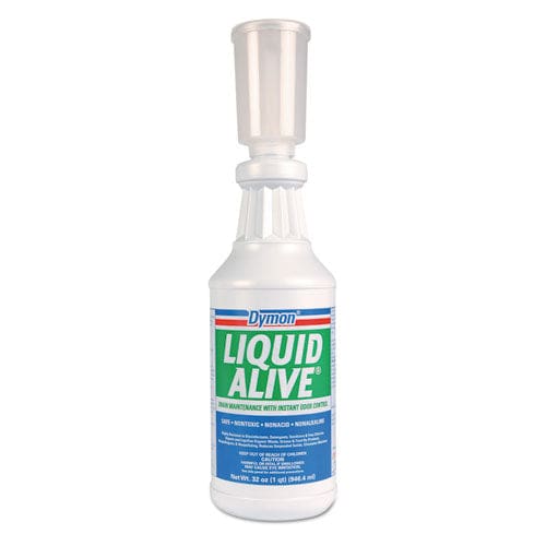 Dymon Liquid Alive Enzyme Producing Bacteria 32 Oz. Bottle 12/carton - Janitorial & Sanitation - Dymon®