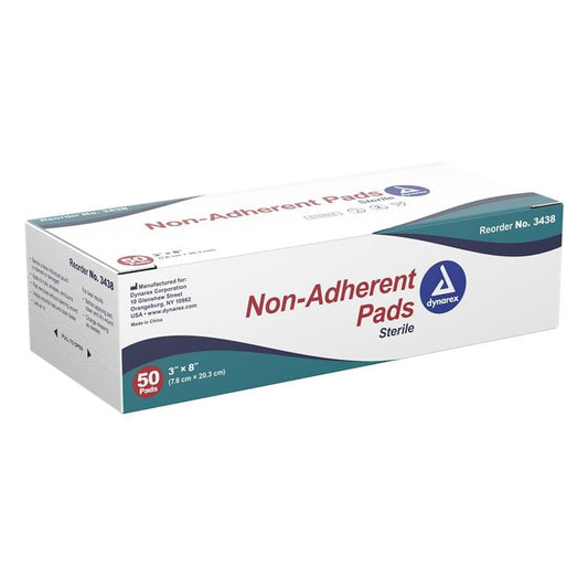 Dynarex Telfa 3 X 8 Non-Adherent Sterile Pad Box of 50 - Wound Care >> Basic Wound Care >> Non Adherent - Dynarex