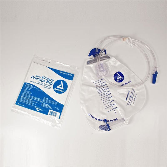 Dynarex Urinary Drain Bag Str 2000Ml Case of 20 - Item Detail - Dynarex