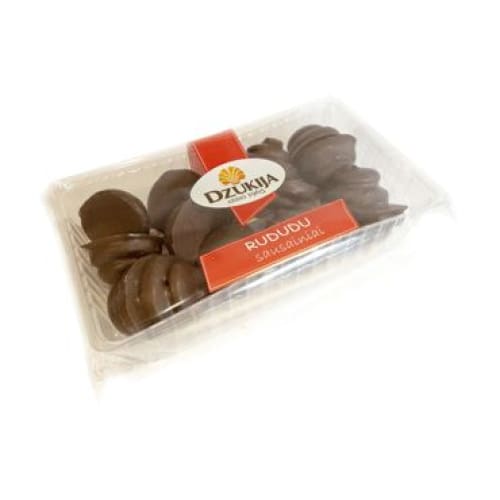 DZuKIJOS RUDUDU Glazed Cacao Cookies with Caramel Filling 10.76 oz. (305 g.) - Dzukija