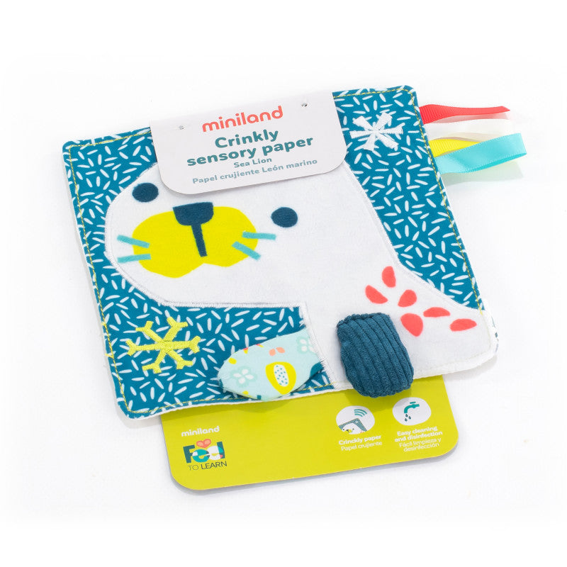 Sea Lion Crinkly Sensory Paper Feel To Learn (Pack of 6)