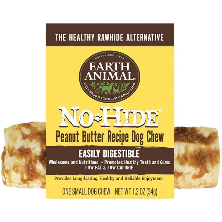 Earth Animal Dog No-Hide Peanut Butter 4 Inches 24 Count - Pet Supplies - Earth Animal