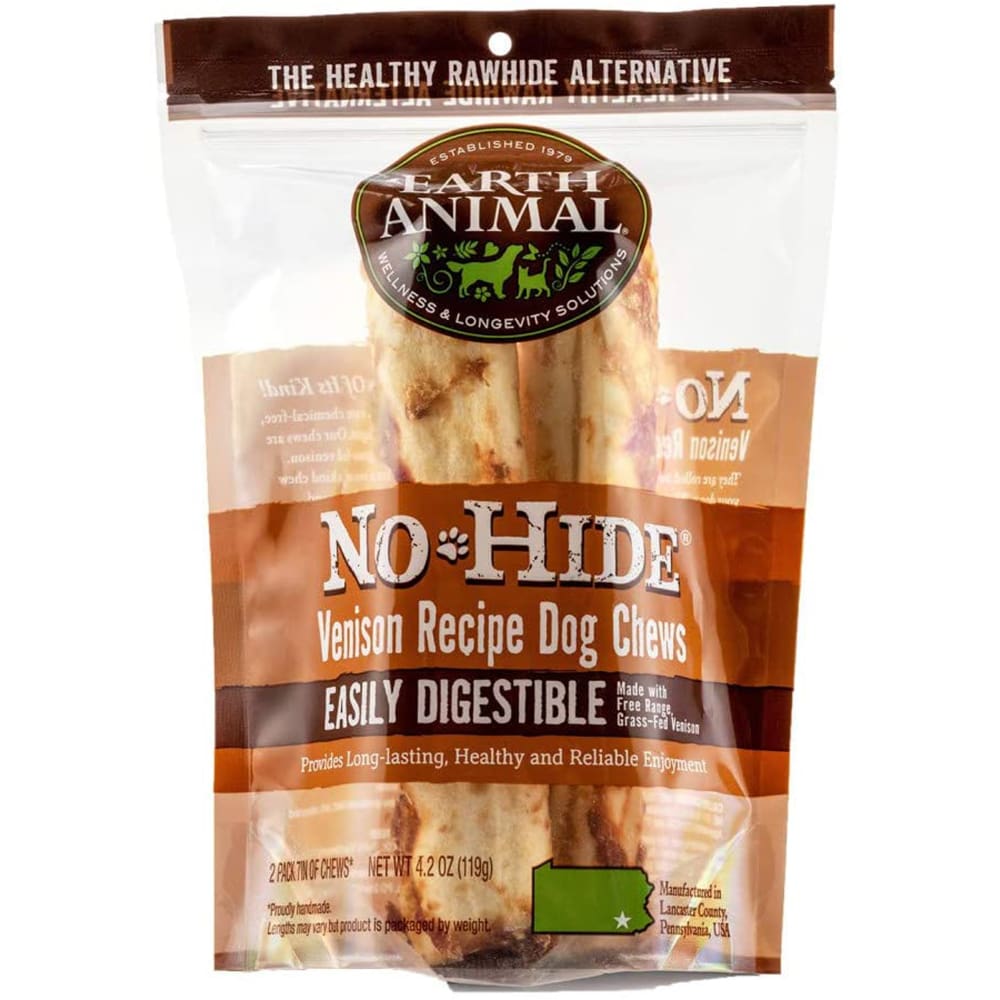 Earth Animal No-Hide Venison 11 2Pack - Pet Supplies - Earth Animal