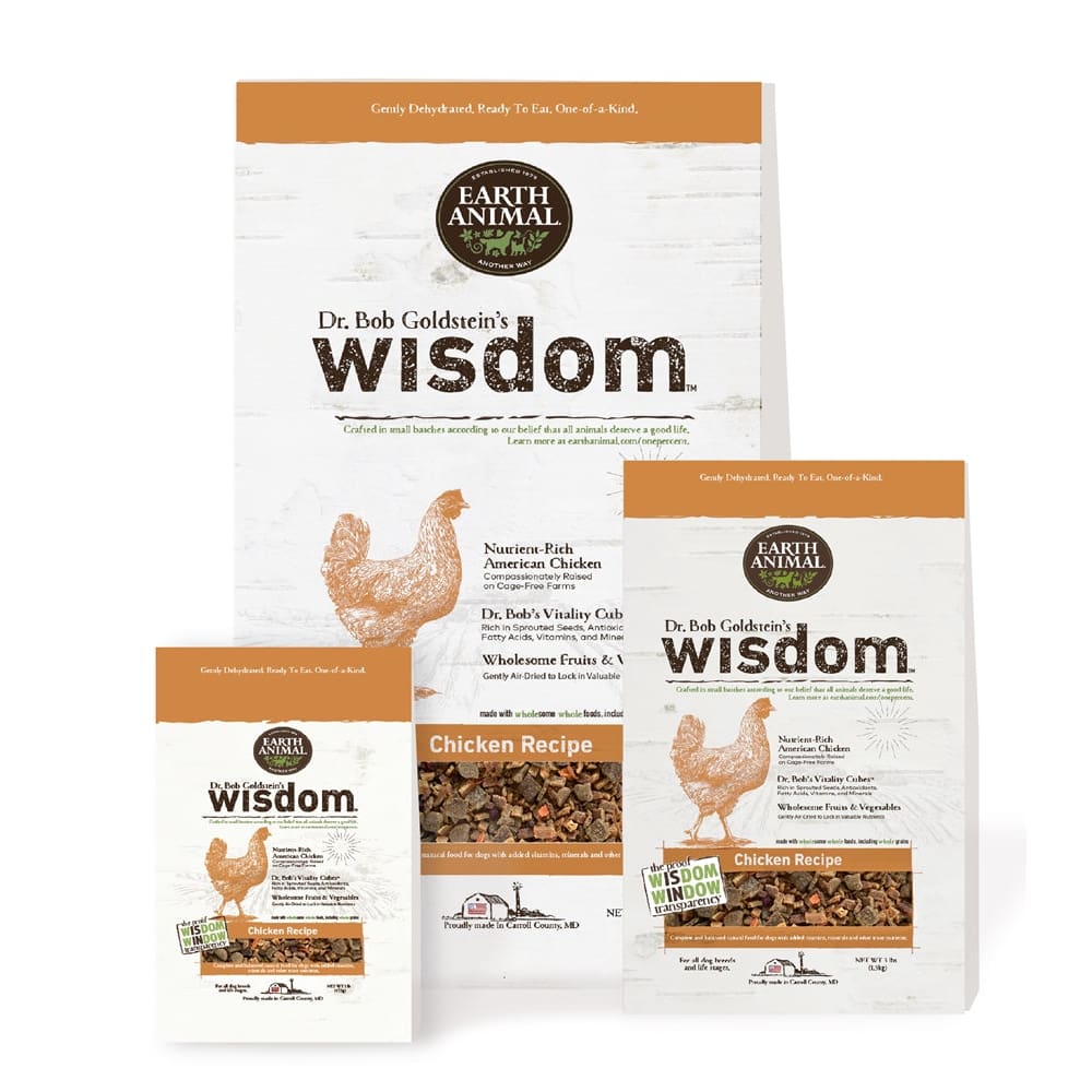 Earth Animal Wisdom Dog Food Chicken 3 Lb Bag - Pet Supplies - Earth Animal