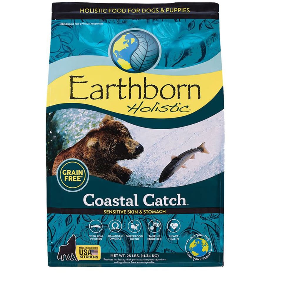 Earthborn Dog Grain-Free Coastal Catch 25lbs. - Pet Supplies - Earthborn