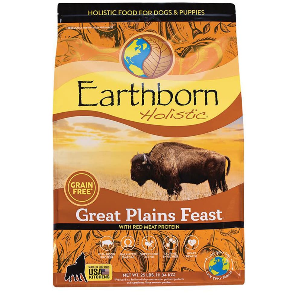 Earthborn Dog Grain-Free Great Plains Feast 25lbs. - Pet Supplies - Earthborn