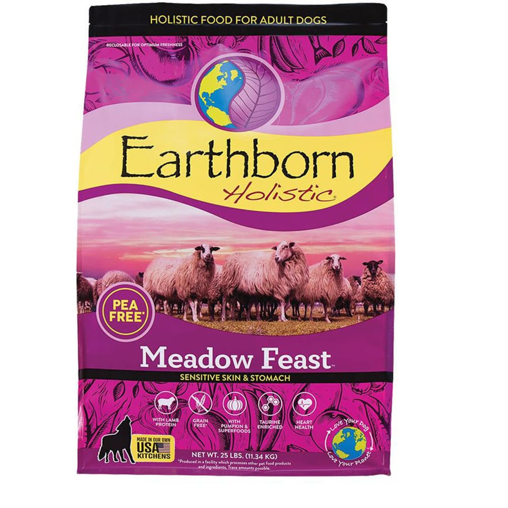 Earthborn Dog Grain-Free Meadow Feast 25lbs. - Pet Supplies - Earthborn