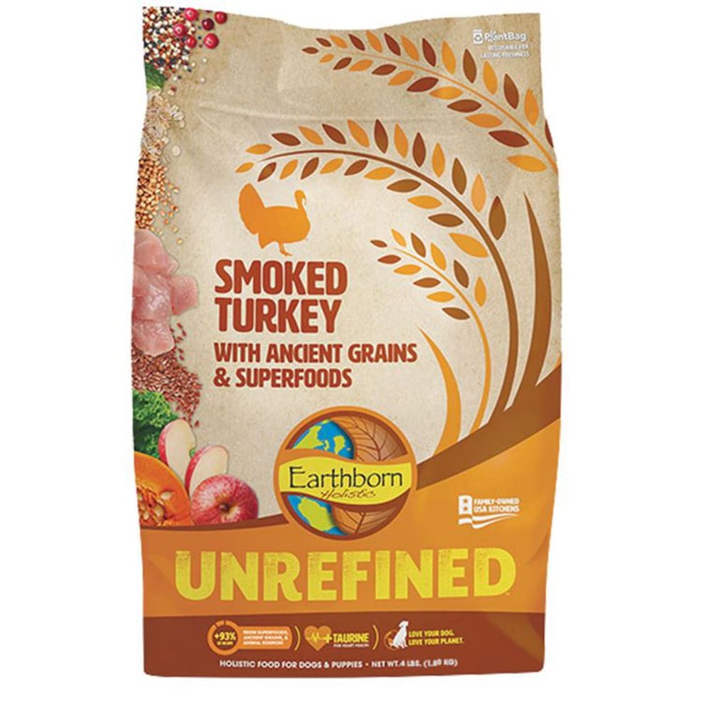 Earthborn Dog Unrefined Smoked Turkey with Ancient Grains 12.5lbs. - Pet Supplies - Earthborn