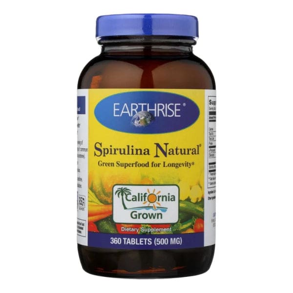 Earthrise Spirulina Natural - 500 mg - 360 Tablets - Earthrise