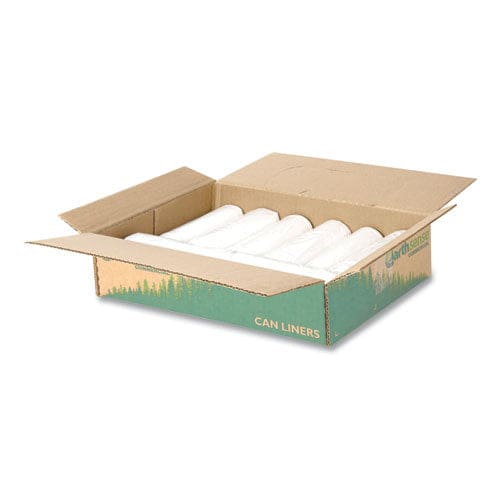 Earthsense Commercial Linear-low-density Recycled Tall Kitchen Bags 13 Gal 0.85 Mil 24 X 33 White 15 Bags/roll 10 Rolls/box - Janitorial &