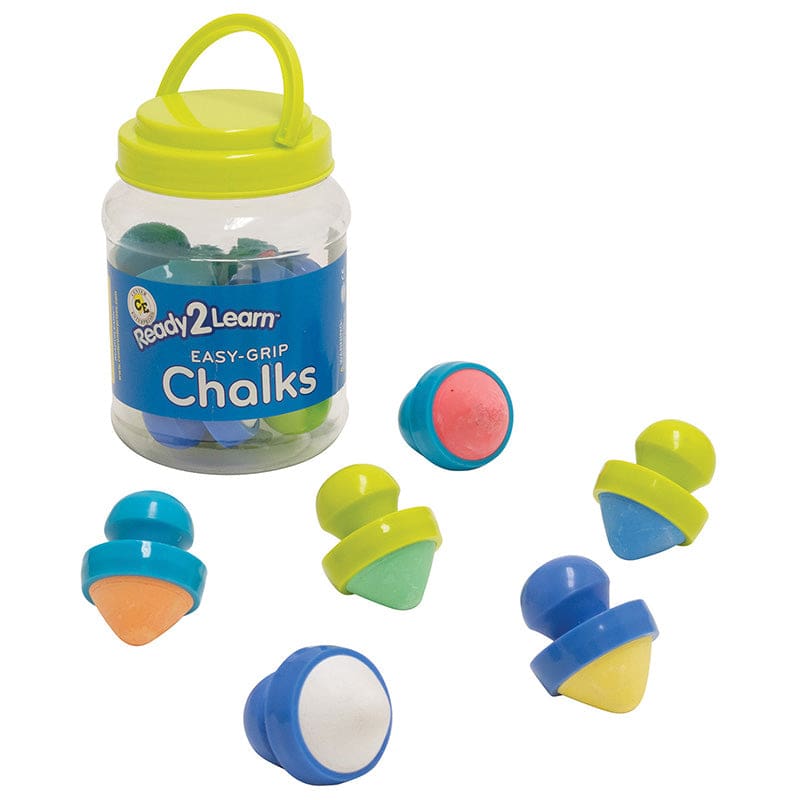 Easy Grip Chalk - Set Of 6 (Pack of 2) - Chalk - Learning Advantage