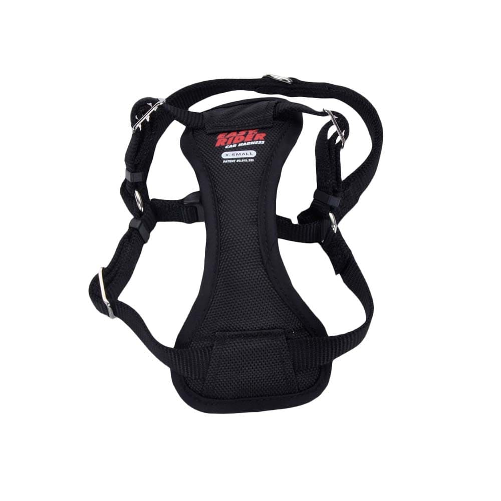 Easy Rider Adjustable Car Harness Black 12 in - 18 in X-Small - Pet Supplies - Easy